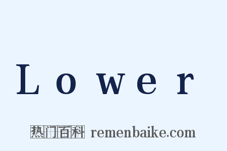 Lower是什么意思的图片
